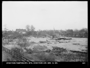 Distribution Department, Hyde Park Pumping Station, site, Hyde Park Avenue, Hyde Park, Mass., Nov. 14, 1911