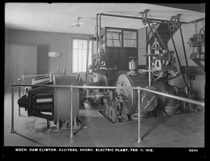 Wachusett Dam, Hydroelectric Power Plant, exciters, Clinton, Mass., Feb. 11, 1912