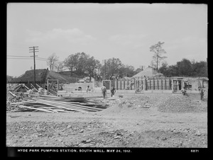 Distribution Department, Hyde Park Pumping Station, south wall, Hyde Park, Mass., May 24, 1912