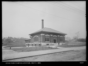 Distribution Department, Hyde Park Pumping Station, completed, Hyde Park, Mass., May 6, 1913