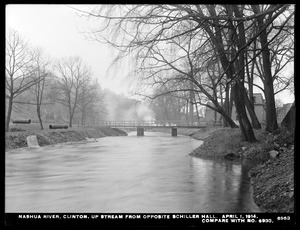 Wachusett Department, Nashua River, upstream from opposite Schiller Hall (compare with No. 6933), Clinton, Mass., Apr. 1, 1914