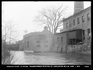 Wachusett Department, Nashua River, Transformer Station at Lancaster Mills, Clinton, Mass., Apr. 1, 1914
