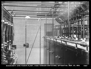 Wachusett Department, Wachusett Dam Hydroelectric Power Plant, high tension switching apparatus, Clinton, Mass., Nov. 23, 1914