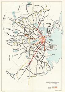 Boston Elevated Railway lines operated 1925