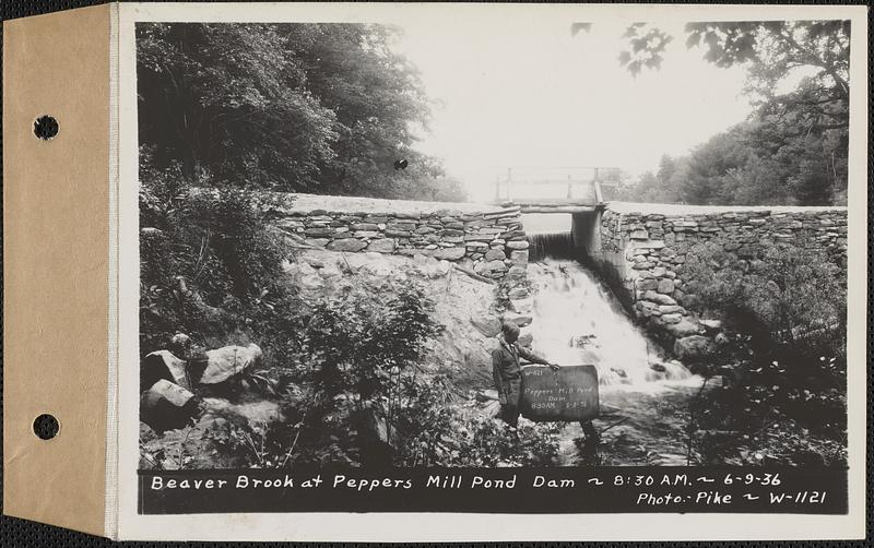 Beaver Brook at Pepper's mill pond dam, Ware, Mass., 830 AM, Jun. 9