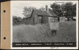 Andrew R. Mellon, house, Hubbardston, Mass., Jul. 29, 1937