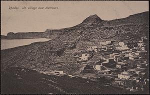 Rhodes. Un village aux alentours