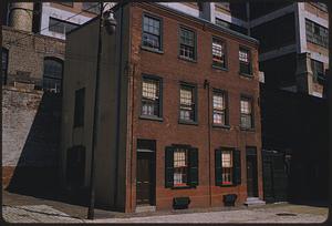 Three-story red brick building, Philadelphia
