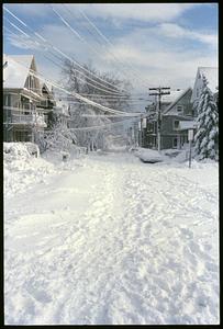 Snowy street, Somerville