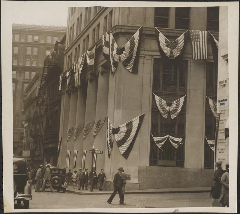 Boston 5¢ Savings Bank, School St., Tercentenary