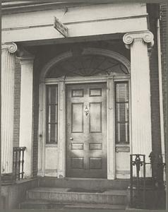 Boston, Edward Everett mansion, exterior, front door