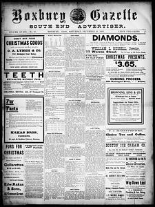 Roxbury Gazette and South End Advertiser, December 16, 1899