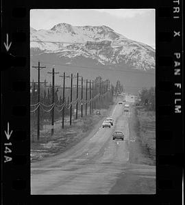 Cars driving on a road, Alaska