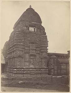 View of south façade of Vaital Deul Temple, Bhubaneswar, India