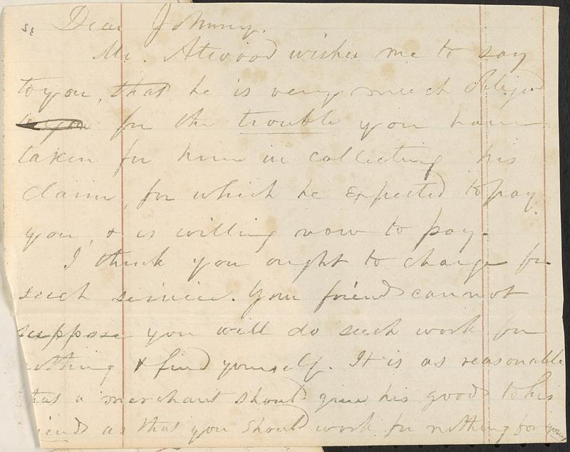 Letter from Zadoc Long to John D. Long - Digital Commonwealth