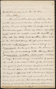 Letter from Zadoc Long to John D. Long, January 18, 1869