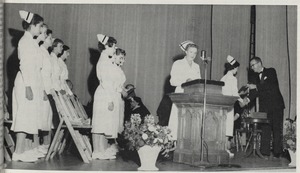 Faulkner Hospital School of Nursing 1958 graduation ceremony