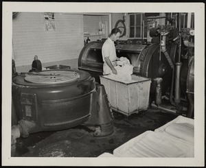 Washer and dryer at the Faulkner Hospital laundry