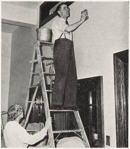 Mrs. Starbird and volunteer housekeeper at Faulkner Hospital