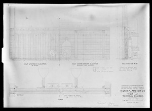 Engineering Plans, Wachusett Aqueduct, weir at Terminal Chamber, Marlborough, Mass., Nov. 24, 1897