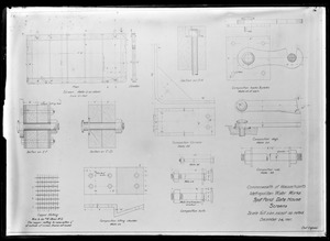 Engineering Plans, Distribution Department, Spot Pond Gatehouse, screens, Stoneham, Mass., Dec. 24, 1897