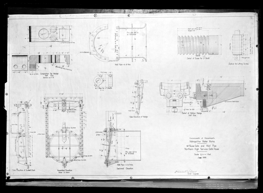 Engineering Plans, Distribution Department, Northern High Service ...