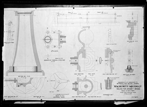 Engineering Plans, Wachusett Aqueduct, railing for Assabet Bridge, Northborough, Mass., Oct. 19, 1898