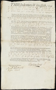 Christopher Bell, Jr. indentured to apprentice with Eliakim Morse of Boston, 10 January 1795