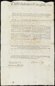 Mary Ballard indentured to apprentice with Daniel Fogg of Braintree, 6 August 1795