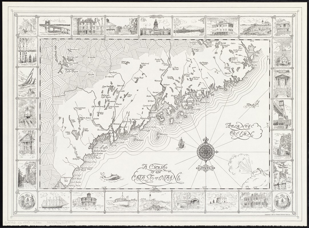 A chart of the coast of Maine
