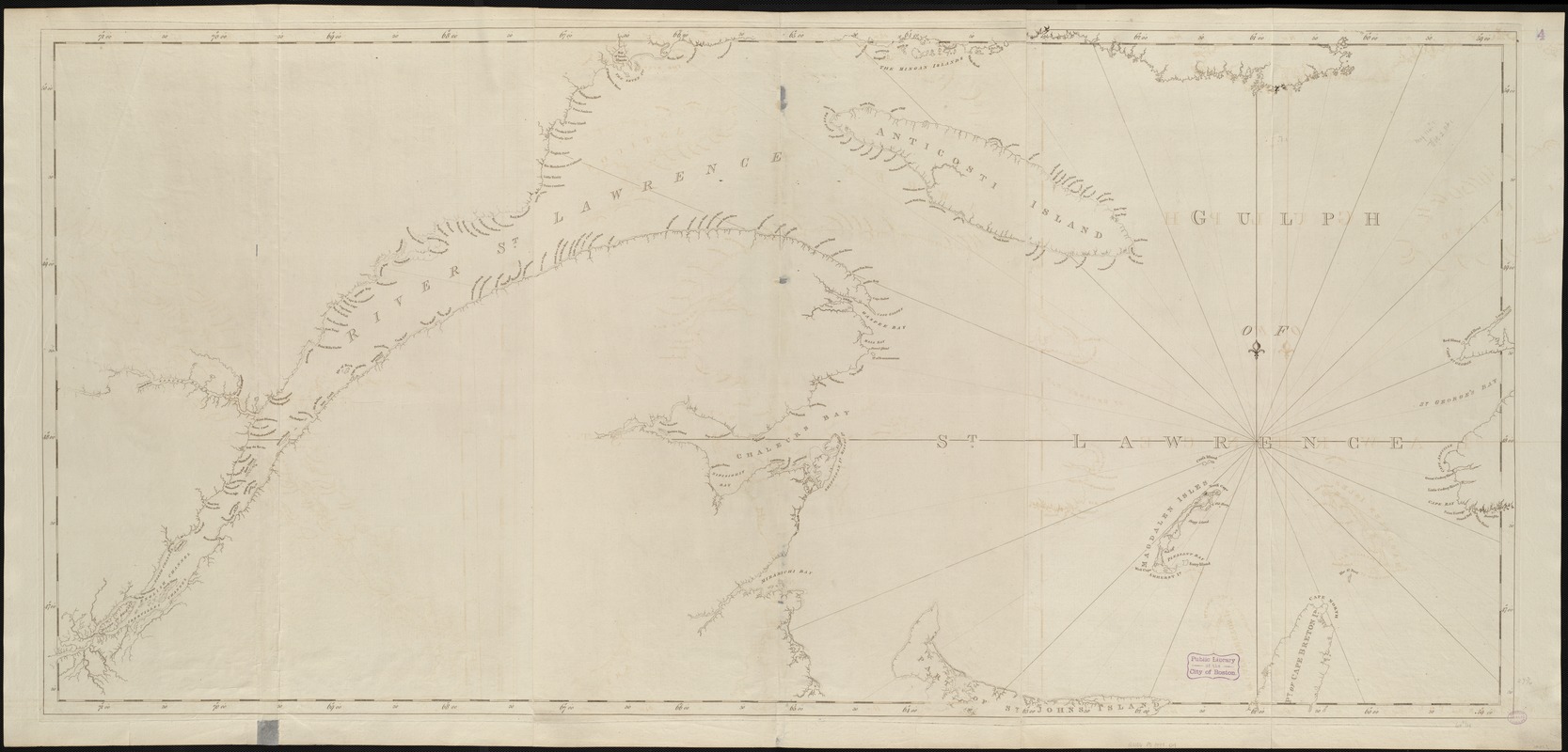 [Chart of the gulf and river of St. Lawrence]