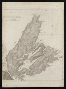 A chart of the island of Cape Breton