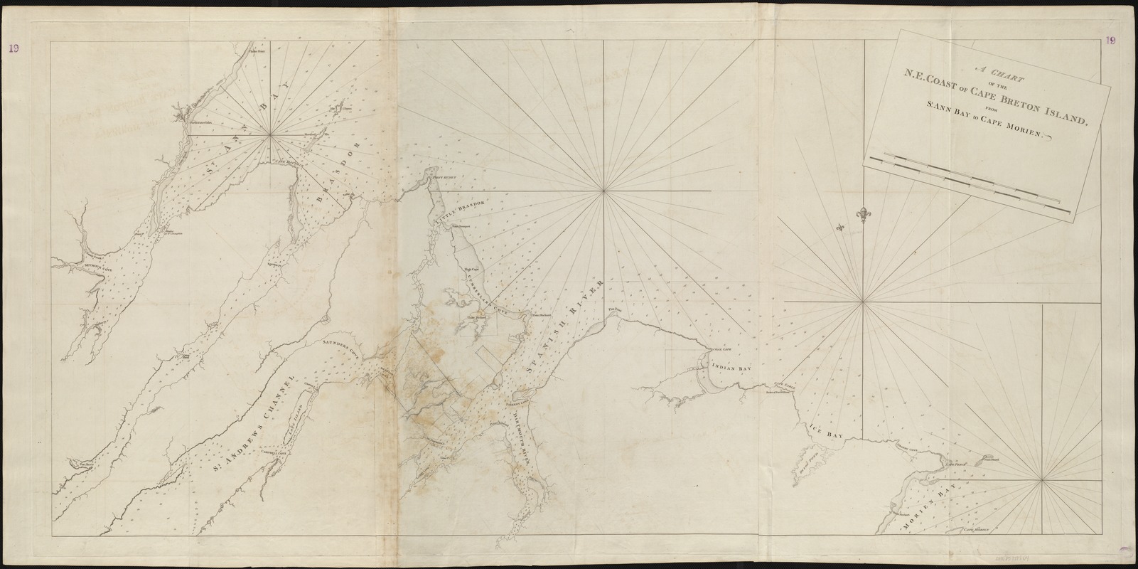 A chart of the N.E. coast of Cape Breton Island, from St. Ann Bay to Cape Morien