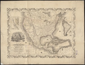 Map of the United States, the British provinces, Mexico, &c