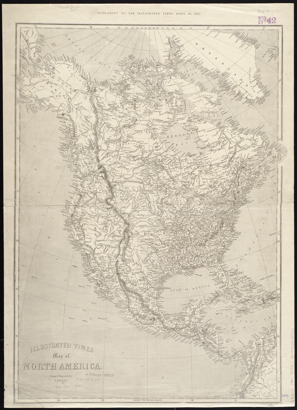 Illustrated Times map of North America