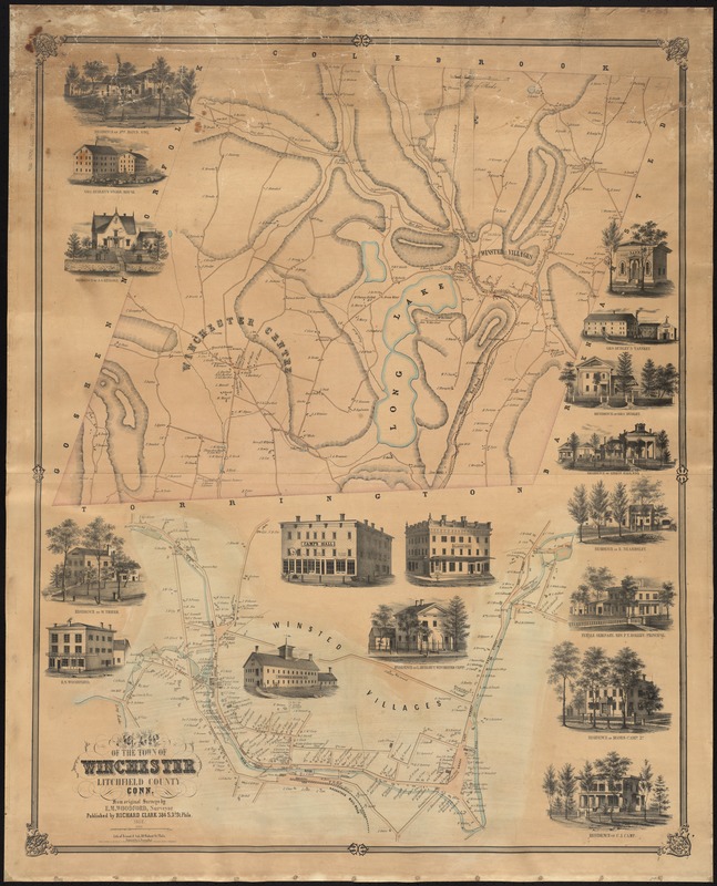Map of the town of Winchester, Litchfield County, Conn