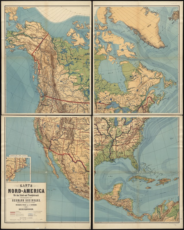 Karte von Nord-America für den schul- und privatgebrauch