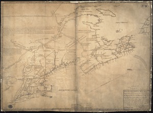 To his excellency William Shirley Esqr., Captain General and Commander in Chief, in and over his Majesty's province of the Massachusetts Bay in New England, and Vice Admiral of the same : this draught of the northern English Colonies, together with the French neighbouring settlements; taken partly from actual surveys, and partly from the most approved draughts and other accounts, done at your excellency's request; is most humbly dedicated