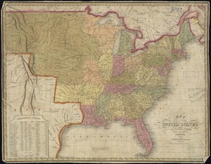 Map of the United States, constructed from the latest authorities