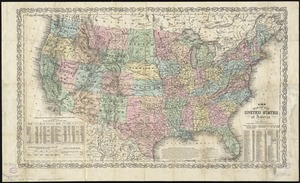 A new map of the United States of America