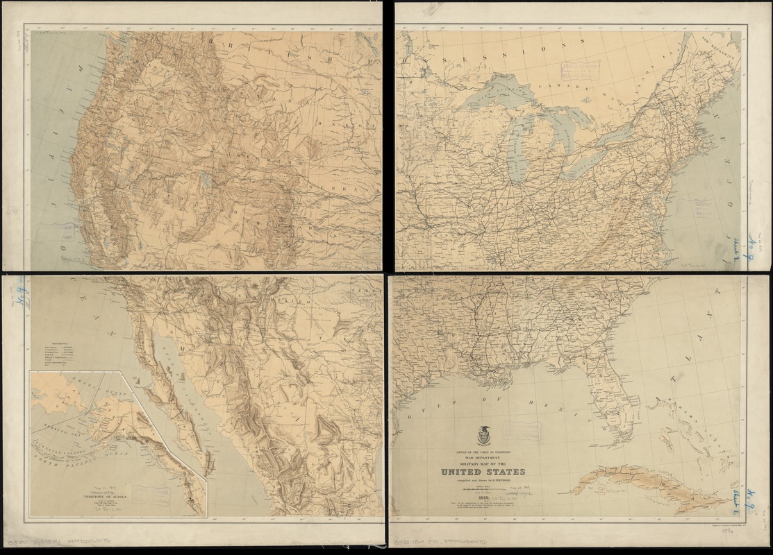 Military map of the United States