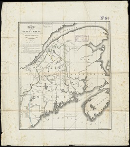 Map of the state of Maine