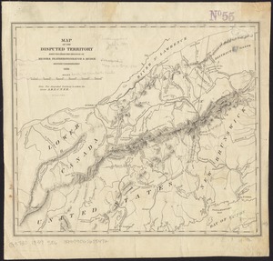 Map of the disputed territory [Maine]
