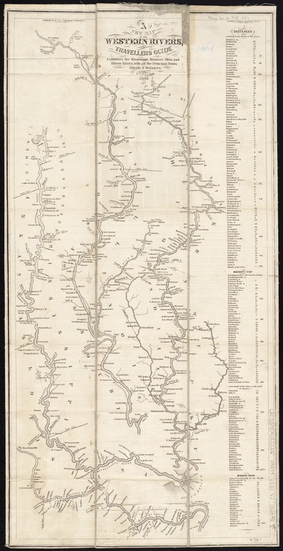 A new map of the western rivers, or, Travellers guide