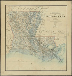 Map of the state of Louisiana