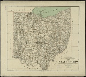 Map of the state of Ohio