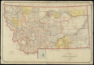 Map of the State of Montana