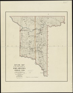 Outline map of the lands known as Oklahoma, Indian Ter. opened to settlement by Executive Order March 23, 1889