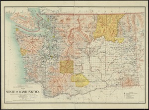 Map of the state of Washington