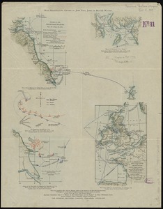 Maps illustrating cruises of John Paul Jones in British waters